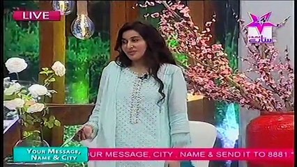 Sitaray Ki Subha Part1 HumSitaray Show with Shaista Lodhi 19 AUG 2015