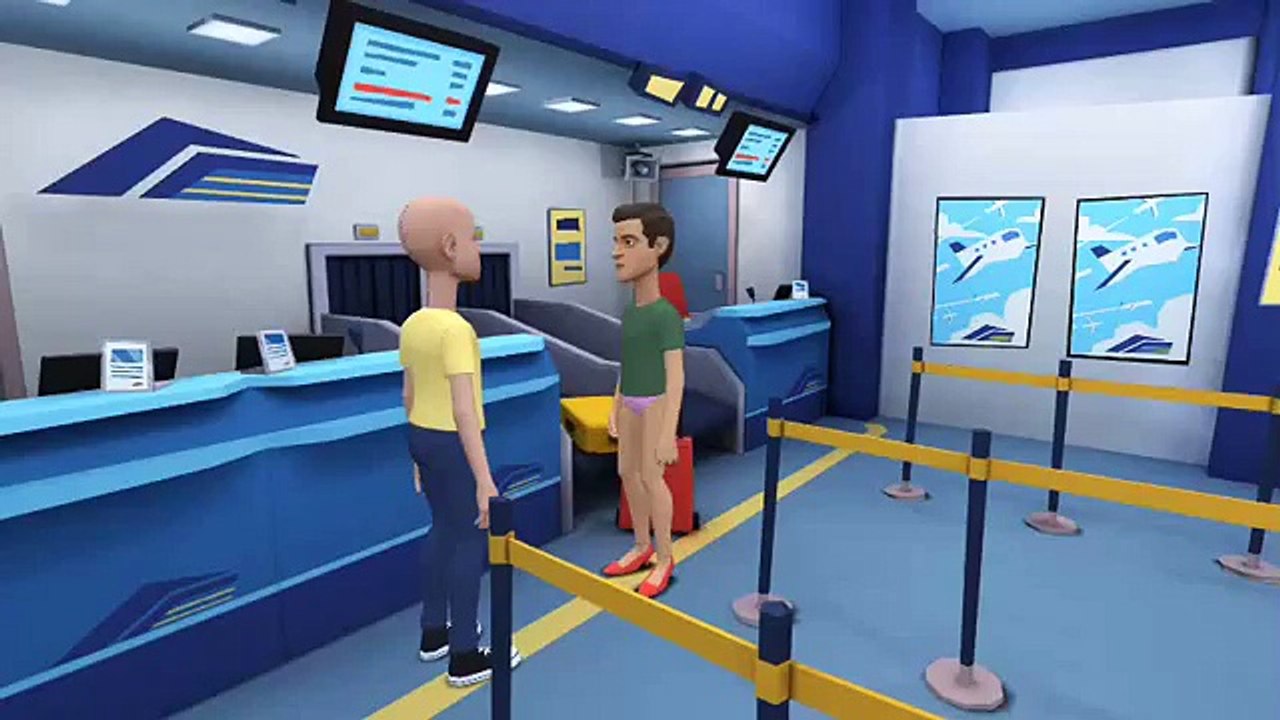 Caillou watches taco 77 and gets grounded