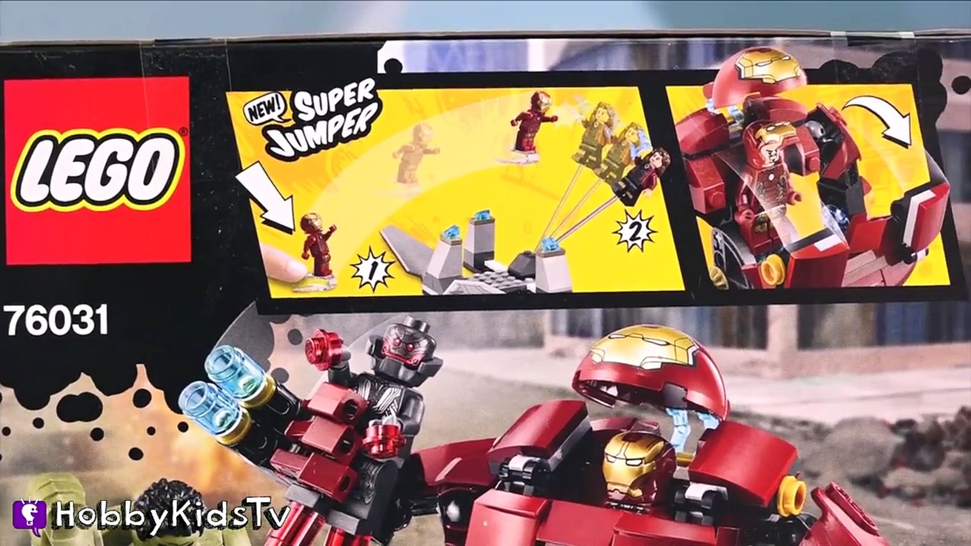 Lego The Hulkbuster Smash Build Play Ultron Iron Man 76031 by HobbyKidsTV -  Dailymotion Video