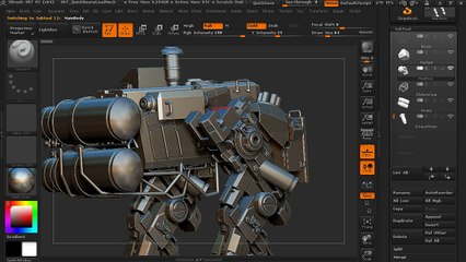 8-Working with subtools - Introduction to ZBrush 4R7