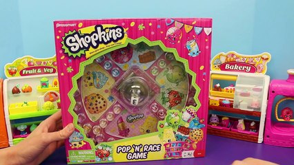 Shopkins Pop n Race Board Game Competition with DisneyCarToys Sandra vs Spiderman