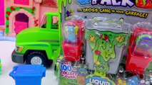 Trash Pack Blind Bags Cans with Sticky SLIME Ooze Surprise Toy Unboxing Video Cookieswirlc