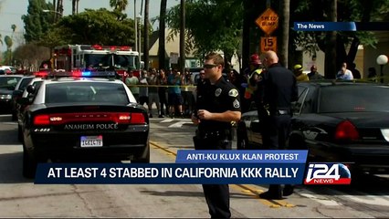At least 4 stabbed in California KKK rally