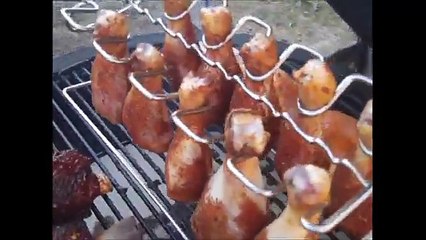 Smoked Chicken Legs on Big Green Egg with Malcom Reed HowToBBQRight