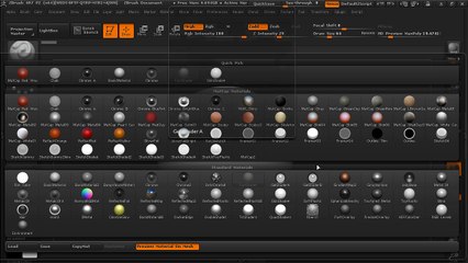 14-Adding materials - Introduction to ZBrush 4R7
