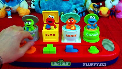 Cookie Monster Singing Pop Up Pals Toy Elmo Ernie Oscar The Muppets Interactive Sesame Str