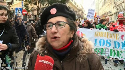 Las 'Mareas Ciudadanas' recorren el centro de Madrid