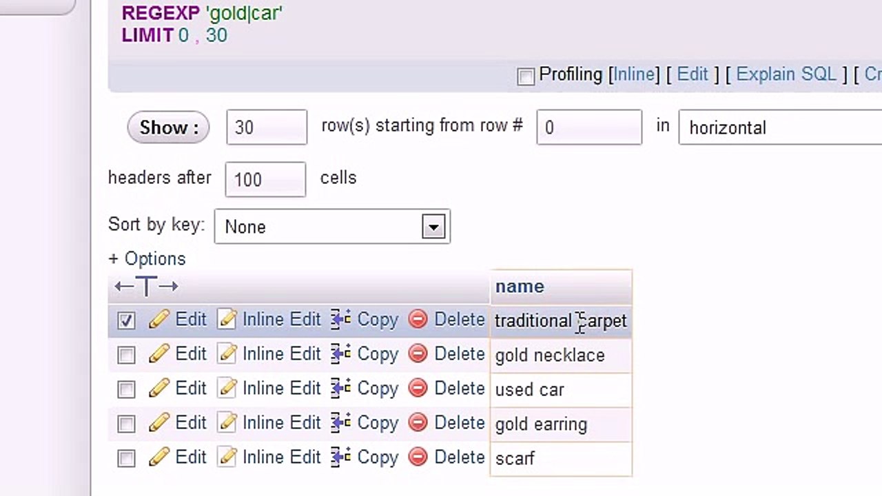 MySQL Database Training - 15 - Regular Expressions
