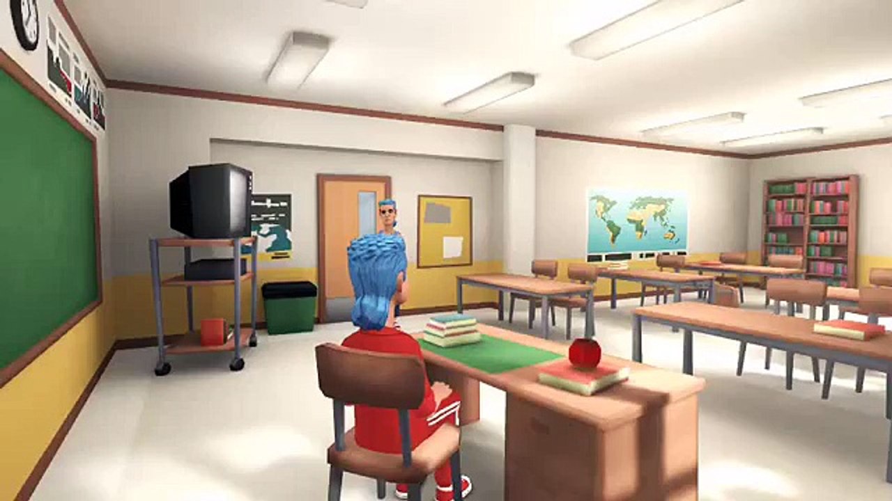 Caillou gets an F on the test and gets grounded.
