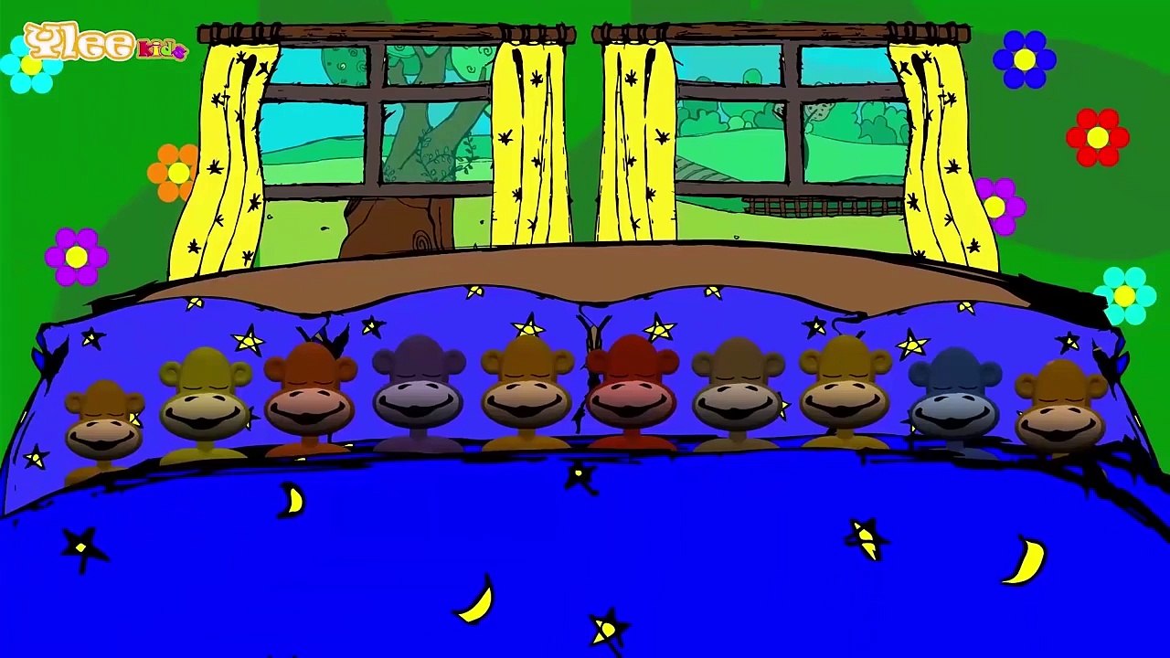 Zehn in einem Bett Kinderlied Lernlied in Deutscher Sprache Yleekids Deutsch