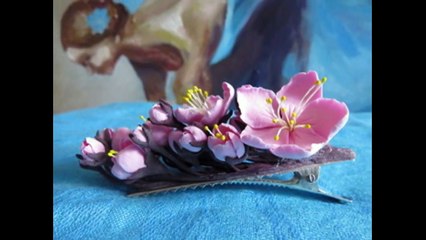Заколки из полимерной глины