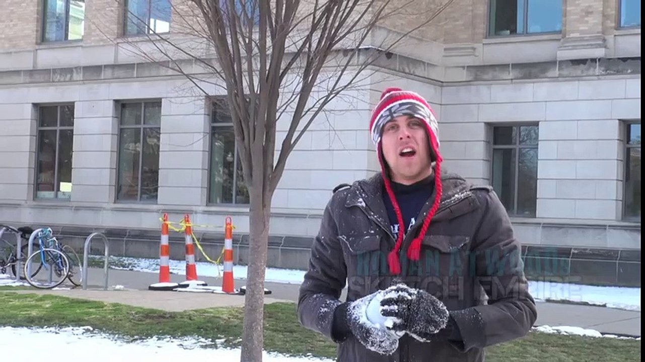 Crazy flying Snowball Prank!!