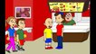 Caillou misbehaves at Pizza Hut