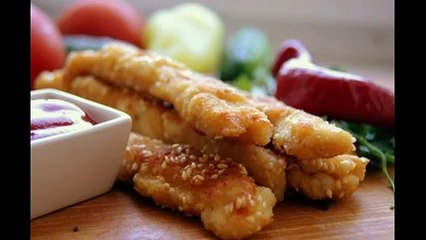 Куриные палочки с кунжутом