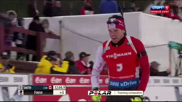 Биатлон. Кубок мира. Ханты-Мансийск Финиш лидеров гонки преследования 21.03.2015