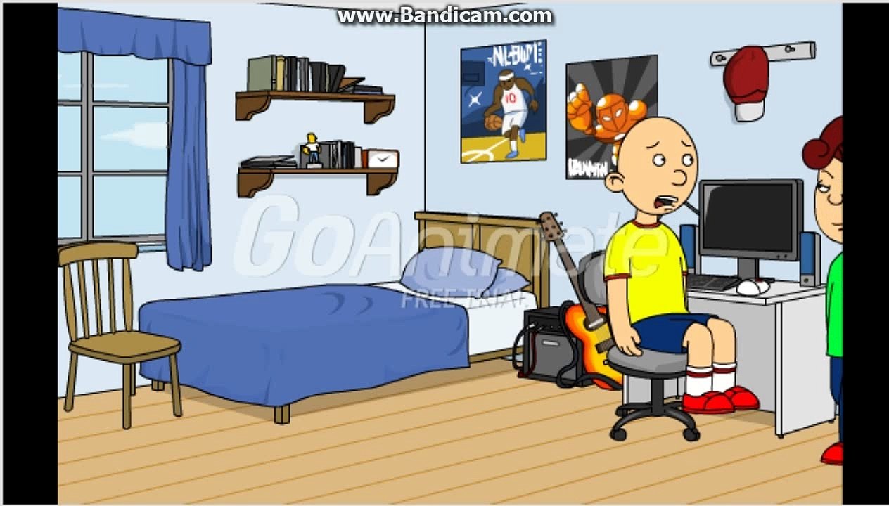 Caillou watches THX intro on youtube and Gets Grounded