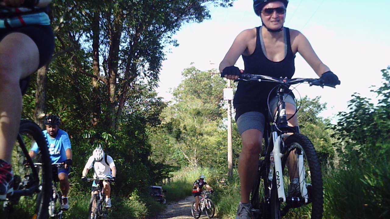 Mountain bike com a Grande Familia Biker, Taubaté a Tremembé, SP, Brasil, 2016, Marcelo Ambrogi, família e amigos, 58 km, Mtb