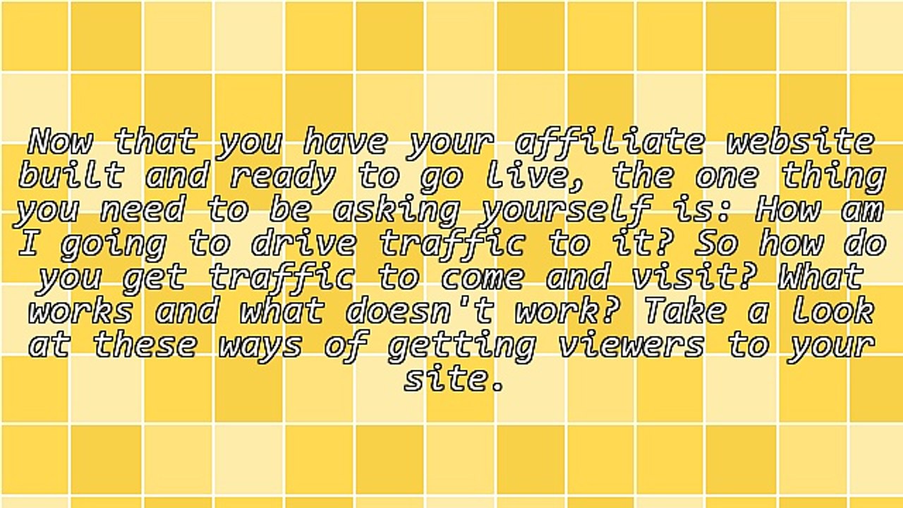 How To Get Traffic To Your Affiliate Marketing Website