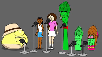 Storyboard Colored Project - Human and Veggie Tales In The House Sing Cooperation