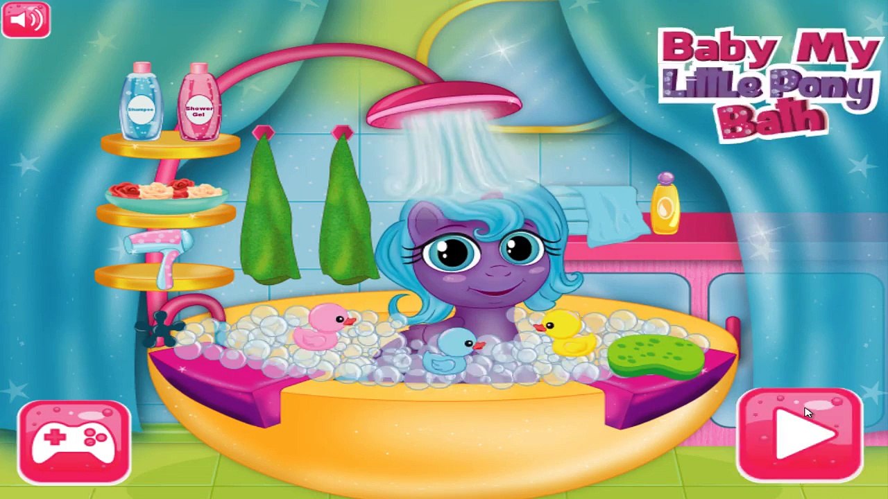 Baby My Little Pony Bath Cleaner and Nicer after Showering [NEW Game for Kids]