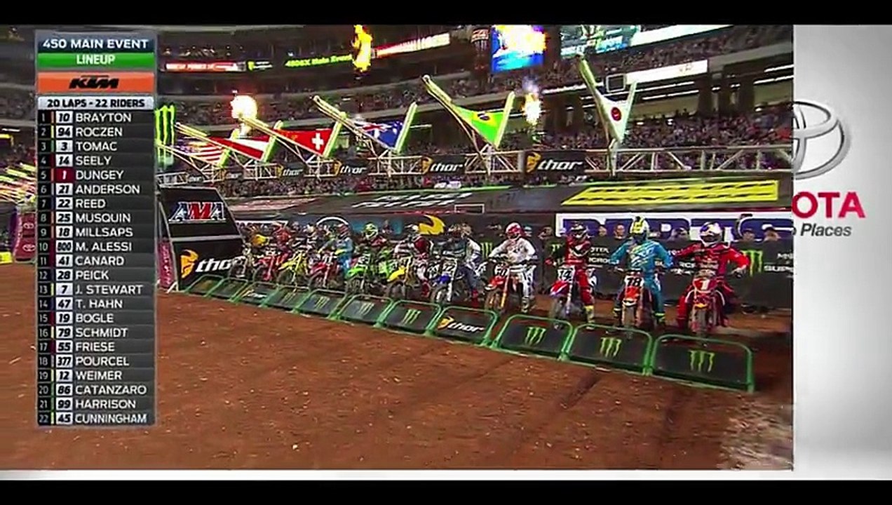 2016 Atlanta Supercross 450 Main (Monster Energy Supercross Round 8)