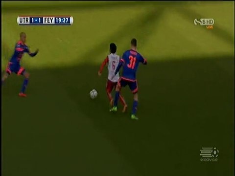 Tonny Vilhena Goal HD - Utrecht 1-1 Feyenoord 28.02.2016