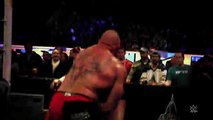 Brock Lesnar takes Triple H to Suplex City- Slow Mo Replay from