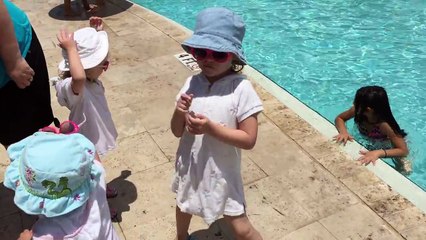 Little Girls Dancing to Cha Cha Slide