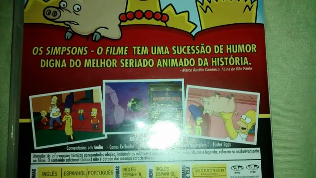 Unboxing DVD Os Simpsons: O Filme