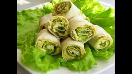 Рулет из лаваша с яйцом