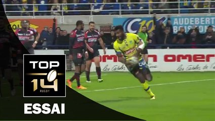 TOP 14 – Clermont – Oyonnax : 44-16 – J16 –  Essai Noa NAKAITACI (CLE) – saison 2015-2016