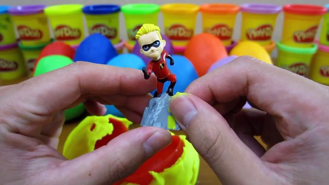 10 Surprise Eggs! Kinder Play Doh Disney Mickey Mouse, Winnie the Pooh, Toy Story, Little Mermaid