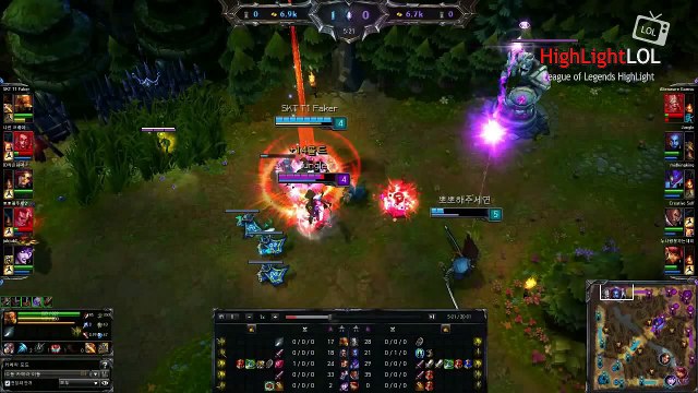 Highlight SKT T1 Faker Jungle Lee Sin VS Tryndamere, KR SoloQ