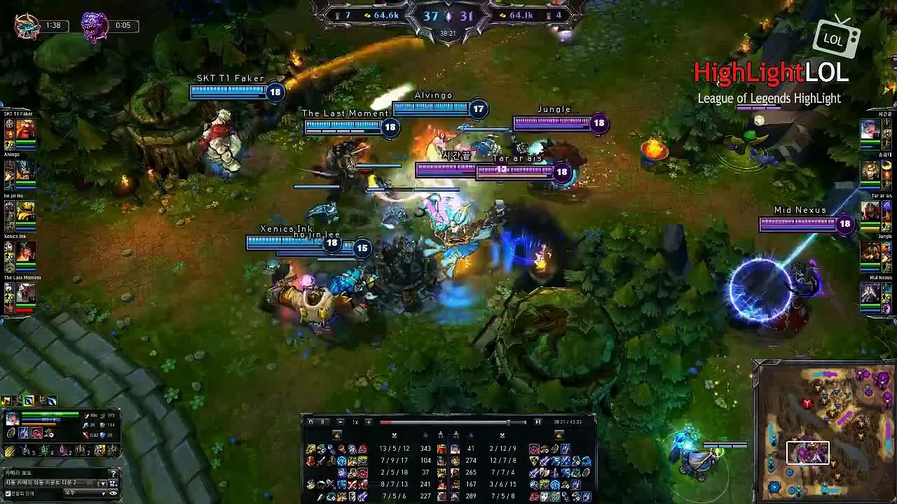 Highlight SKT T1 Faker Gragas, KR SoloQ