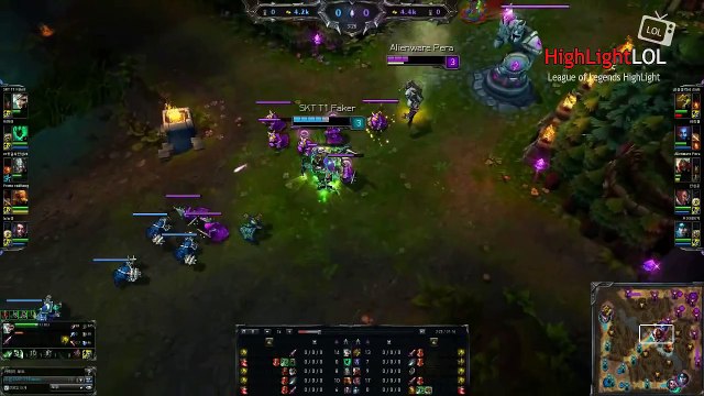 Highlight SKT T1 Faker Mid Riven fantastic play VS Zed, KR Solo Q