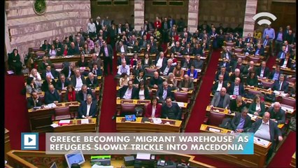 Greece becoming 'migrant warehouse' as refugees slowly trickle into Macedonia