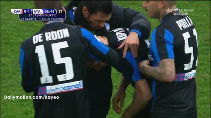Jasmin Kurtic Goal HD - Carpi 0-1 Atalanta - 28-02-2016
