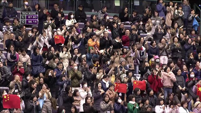 Han YAN - kiss and cry - ISU Four Continents Championships 2016