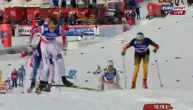 лыжные гонки ЧЕМПИОНАТ МИРА 2015 Фалун2015 командный спринт мужчины полуфинал Россия 2 место!!