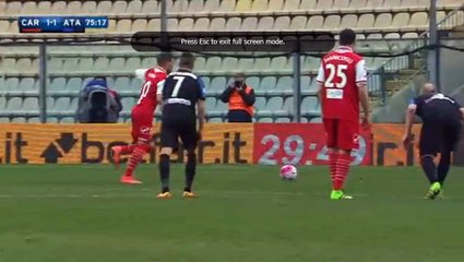 Simone Verdy Penalty Goal - Carpi 1-1 Atalanta 28.02.2016
