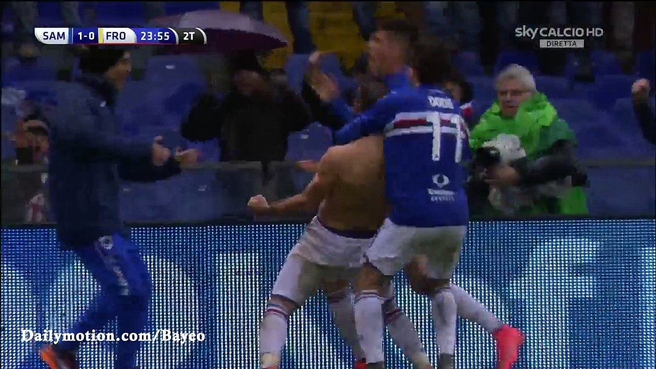 Fabio Quagliarella Goal HD - Sampdoria 2-0 Frosinone - 28-02-2016