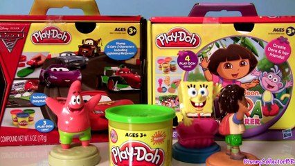 Play Doh Diego Stamper Spongebob Squarepants Dora the Explorer Disney Cars 2 Playset Nickelodeon