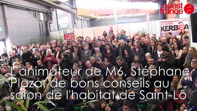 L'animateur de M6, Stéphane Plaza, de bons conseils au salon de l'habitat de Saint-Lô