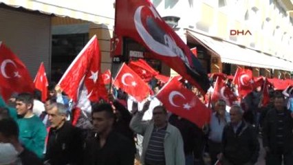 Antalya Kemer'de Teröre Tepki Yürüyüşü