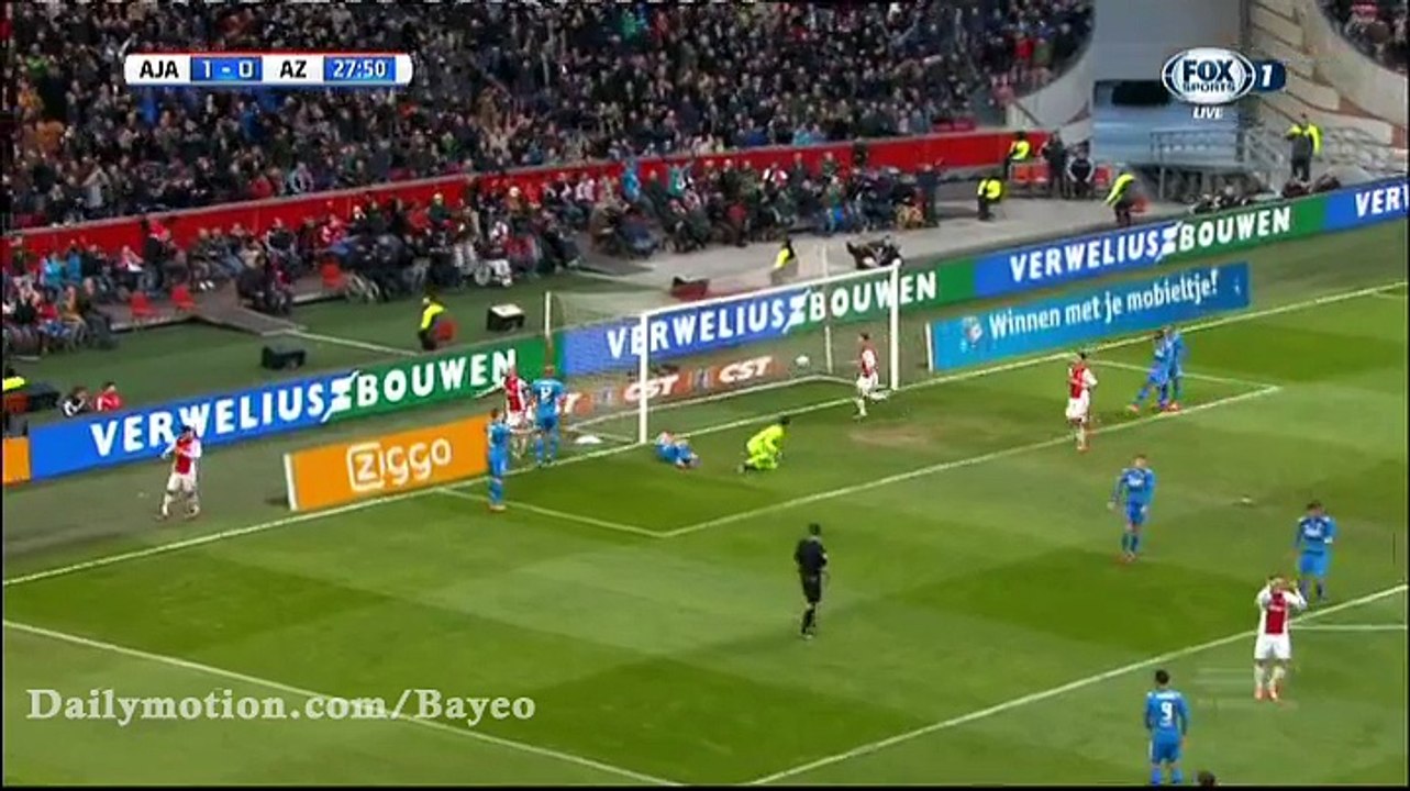 Davy Klaassen Goal HD - Ajax 2-0 Alkmaar - 28-02-2016
