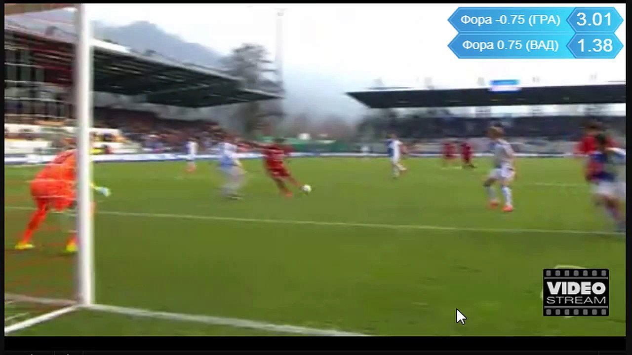 Sadiku A. GOAL - Vaduz 1 - 1 Grasshoppers 28.02.2016