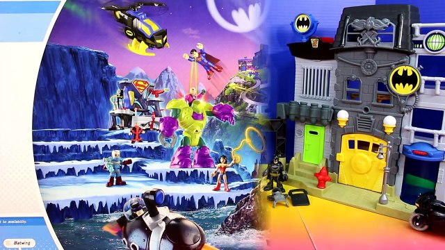 Imaginext Gotham City Center With Batman Mr. Freeze Catwoman Riddler Gordon DC Fisher Price