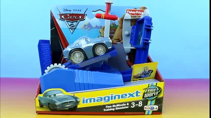 Imaginext Disney Pixar Cars 2 Finn McMissile & Training Simulator Mater tries accidents happen