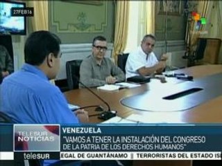 Anuncia Maduro instalación del Congreso Patria de Derechos Humanos