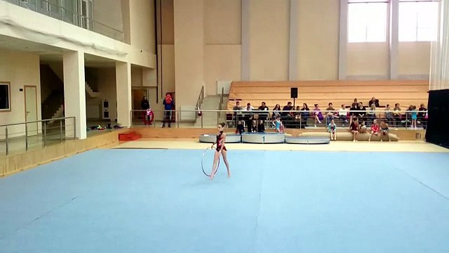 Художественная гимнастика. Шемет Елизавета, 2003, Одинцово, обруч. ОГУ, 07.02.15